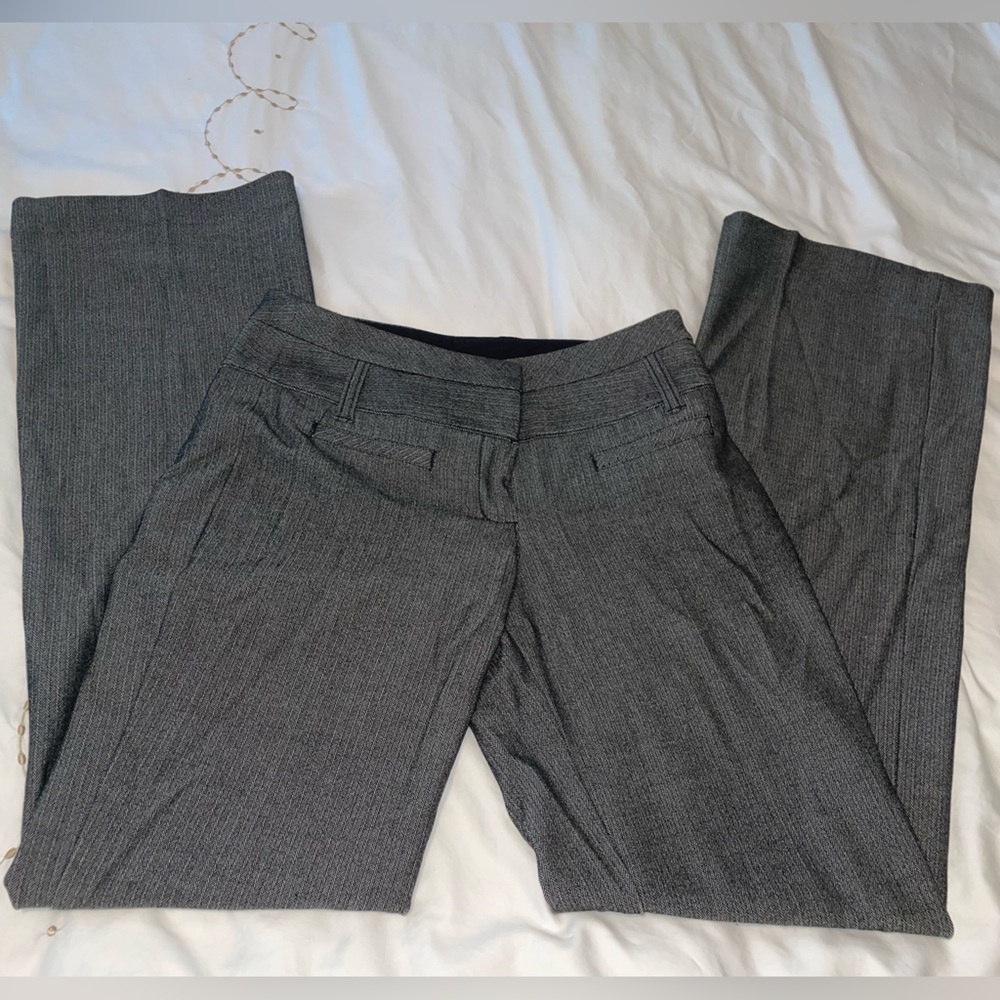 Express Editor Pant 00r Gray Pin Stripe - image 1